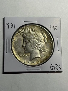 1921 Peace Silver Dollar $1 AU Details Key Date High Relief - Picture 1 of 4