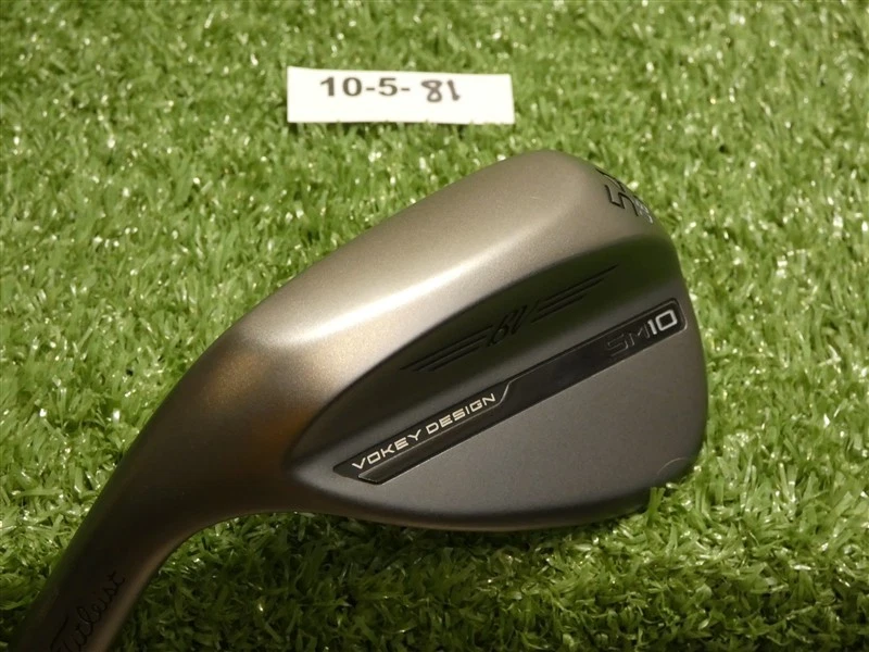 Titleist Vokey SM10 Left Hand 54* 8* Sand Wedge M Grind AMT Black S300 Steel New - Image 1 of 4