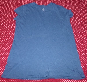VICTORIA SECRET PINK WOMENS SIZE M BLUE CREW NECK SHORT SLEEVE T-SHIRT - Picture 1 of 2