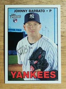 2016 Topps Heritage #619 Johnny Barbato RC - Picture 1 of 2