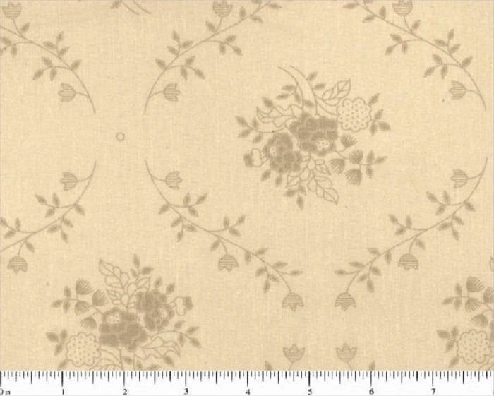 Beige Floral-108" Telas de Elección Ancha-BTY Foto 1 de 1