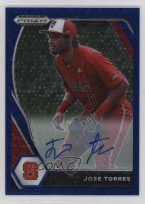 2021 Panini Prizm Draft Picks Blue Donut Circle /25 Jose Torres #PDP89 Auto - Image 1 of 2