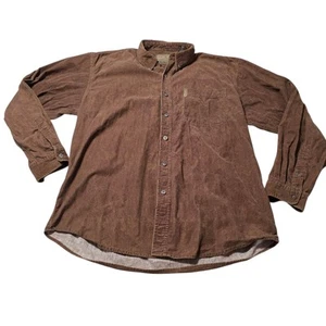 Legendary Whitetails Deer Gear Leaves Long Sleeves Corduroy Button Shirt Large - Picture 1 of 8