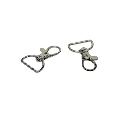 Lobster clasps Buckle trigger Multi use Pack Set Silver Snap hooks Swivel - Image 1 of 4