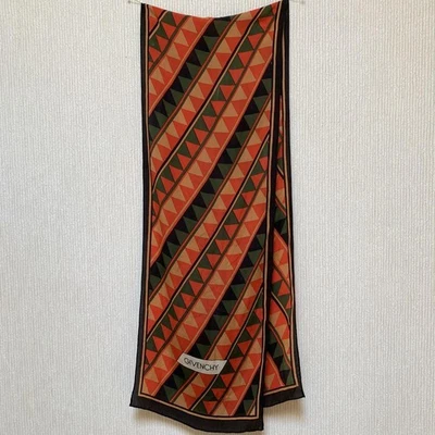 Bufanda Unisex Seda GIVENCHY 27x147cm Roja Excelente Estado De Japón Foto 1 de 2