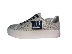 Scarpe da calcio NY Giants Crystal Sneakers NFL con licenza ufficiale Gear - Foto 1 di 19