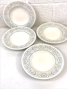 4 Vintage Royal Doulton "Arabesque" D6465 Pasta Soup Bowl Rimmed - Picture 1 of 4