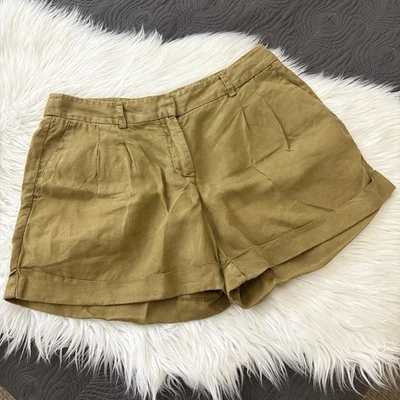 Pantalones Cortos Tommy Bahama Verde Safari 4” Lino - Usados en Excelente Condición Talla 4 Foto 1 de 4