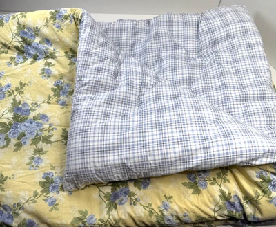 Edredón Doble Laura Ashley Csidy Amarillo Azul Floral Reversible Foto 1 de 4