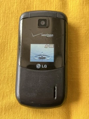LG VX5600 Accolade Verizon telefone flip cinza câmera Bluetooth funcionando com bateria - Imagem 1 de 4