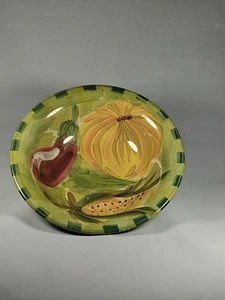 PFALTZGRAFF CENTRAL MARKET, EGGPLANT, ONION . CORN SOUP BOWL 8  1/2" DIAMETER - Picture 1 of 10