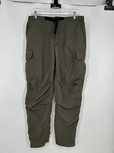 RLX Polo Ralph Lauren Sport Cargo Pants Military Green Belted 100% Nylon Medium - Picture 1 of 9