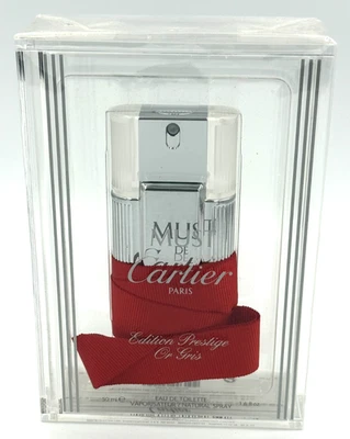 Туалетная вода Cartier Must de Cartier Edition Prestige Or Gris 50 мл 1,6 жидкой унции запечатанный спрей - Изображение 1 из 4