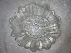 Vtg Indiana Glass  Bowl Lily Pons Sunflower Glass Textured 1940s 7" Diameter