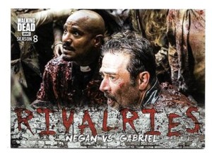 2018 Topps The Walking Dead Season 8 Part 1 Rivalries R-2 Negan vs Gabriel