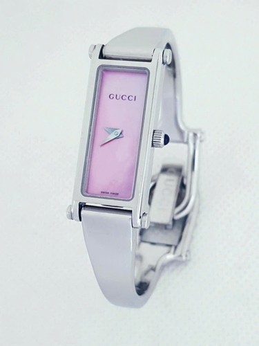 Orologio Gucci 1500 Donna Quarzo Quadrante Rosa Bracciale Slim
