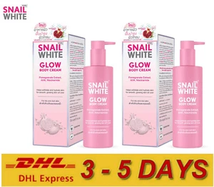 2x SNAILWHITE Glow Body Cream 300g Pomegranate AHA Niacinamide for Dry Dull Skin - Picture 1 of 10