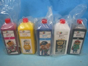 Quality Colours Direct to Film DTF 5x1000ml sublimation Ink for Epson - NEW - Picture 1 of 6