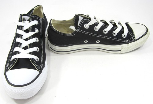 Scarpe Converse Chuck Taylor Ox All Star Nero Bianco Sneakers Donna 5 5