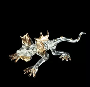 Figurine Lezard Verre Soufflé - Dragon Déco Unique 7.5cm - 3628 - Imagen 1 de 7