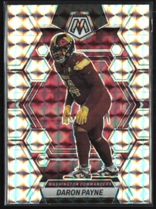 2023 Panini Mosaic Daron Payne #247 Silver Mosaic Prizm Washington Commanders - Picture 1 of 2