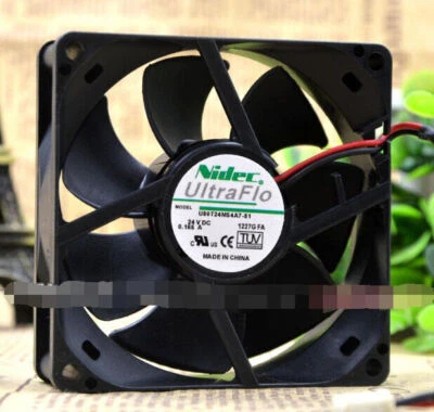 1PCS NEW NIDEC U80T24MS4A7-51 8025 24V 0.165A 8CM cooling fan #LRR - Image 1 of 3