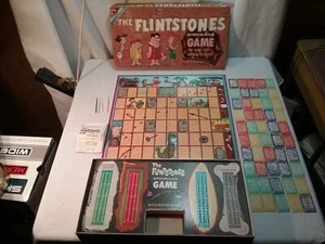 Vintage 1961 "The FLINTSTONES" Stone age Board Game Complete - Picture 1 of 15
