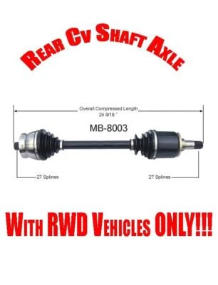 Rear Cv Shaft Axle for Mercedes-Benz with RWD 1969-1985 Check Fitment Chart!!! - Image 1 of 4