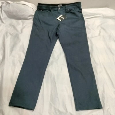 DKNY Mens Stanton Slim Fit Ultimate Stretch Grey 5 Pocket Pants Various Sizes - Image 1 of 3