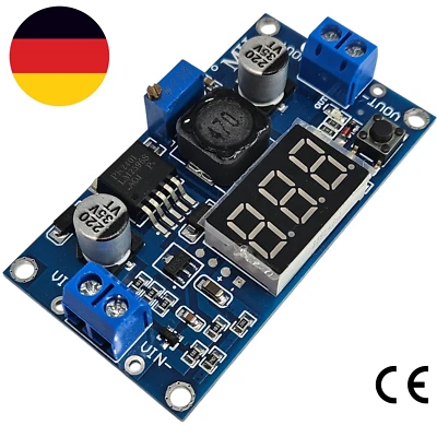 BRILO LM2596 DC-DC Step-Down einstellbar Spannungsregler LED Voltmeter