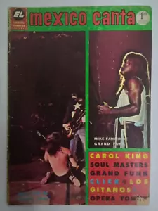 MEXICO CANTA # 363 OCTOBER 1972 MEXICAN MAGAZINE CAROL KING /LENNON /GRAND FUNK - Picture 1 of 9