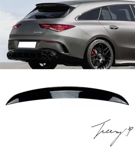 Labio alerón techo trasero negro brillante freno tiro mercedes clase cla x118 2019+ - Imagen 1 de 4