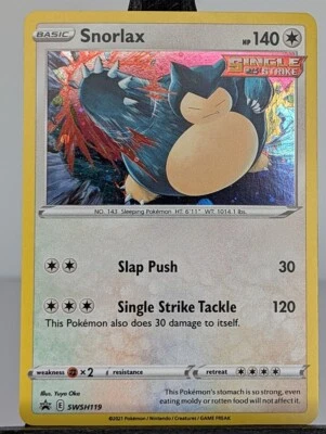 Snorlax SWSH119 Sword & Shield Promo Card Holo - Image 1 of 3
