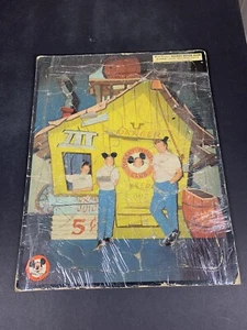 1956 Walt Disney’s Mickey Mouse Club Vintage 11 1/2 X 14 1/2 Puzzle - Picture 1 of 10