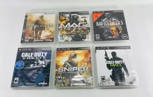 Sony PlayStation 3 PS3 (War Games) Lot of 6 Call of Duty, Sniper, Mag - All CIB - Picture 1 of 6