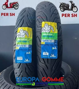 COPPIA 110/70-16 + 130/70-16 MICHELIN CITY GRIP 2 DOT 2025/24 GOMME PER SH 300 - Foto 1 di 6