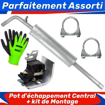 Pot d’échappement central pour Renault Megane 2 II 1.6 (2002-03/2009) - Photo 1/4