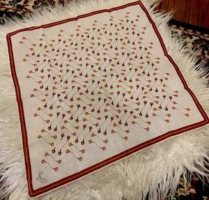 Vintg.Rare Authentic Gucci 70’s Floating Horsebit Handkerchief Neckerchief Small - Picture 1 of 11