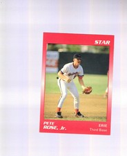 Rare 1989 - 90 ERIE ORIOLES  PETE ROSE JR Junior MINOR LEAGUE CARD