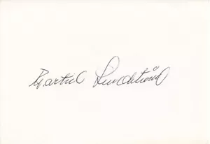 MARTIN LUNDSTRÖM † - original signierte Karteikarte Autogramm Langlauf Schweden - Imagen 1 de 1