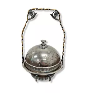 ANTICO PIATTO COPERTO F.B.ROGERS SILVER CO 1883 SILVERPLATE STUPENDO ๐ MANICOD - Foto 1 di 10