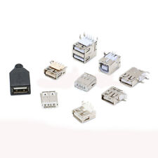 USB Socket A Female/B Female/Dual-layer/ SMD/DIP/Bent /Side Insert/ 90°/180°