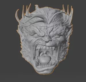 X-men Stampato 3d BEAST ANGRY HEAD Marvel Legends Resina Personalizzato 1/12 - Foto 1 di 3