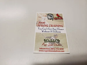 RS20 Florida Marlins/St. Louis Cardinals 2006 Spring Training Pocket Schedule - Bild 1 von 2