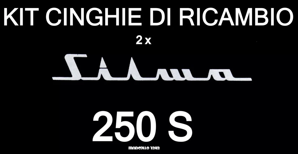 KIT 2 CINGHIE DI RICAMBIO PROIETTORE SUPER 8 mm SILMA 250 S - Immagine 1 di 1