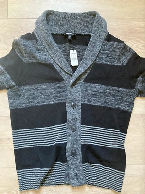 New with Tags Express men's cotton shawl collar cardigan - Image 1 of 2