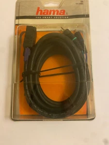 Hama 43193 2m 3 x RCA Phono to 15pin VGA Plug Connecting Cable Lead YUV Adapter - Picture 1 of 3
