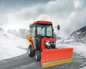 TYM TS 255 HST Traktor Schlepper Trecker mit Kabine, Schneeschild und Streuer - Bild 1 von 12