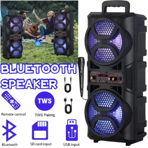 3000W Bluetooth Speaker Loud Bass Dual 6.5'' Subwoofer Party System FM TWS Mic - Bild 1 von 14