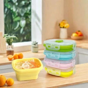 4Pcs Collapsible Silicone Food Storage Container for Home - Picture 1 of 12